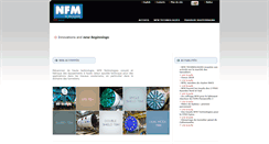 Desktop Screenshot of fr.nfm-technologies.com
